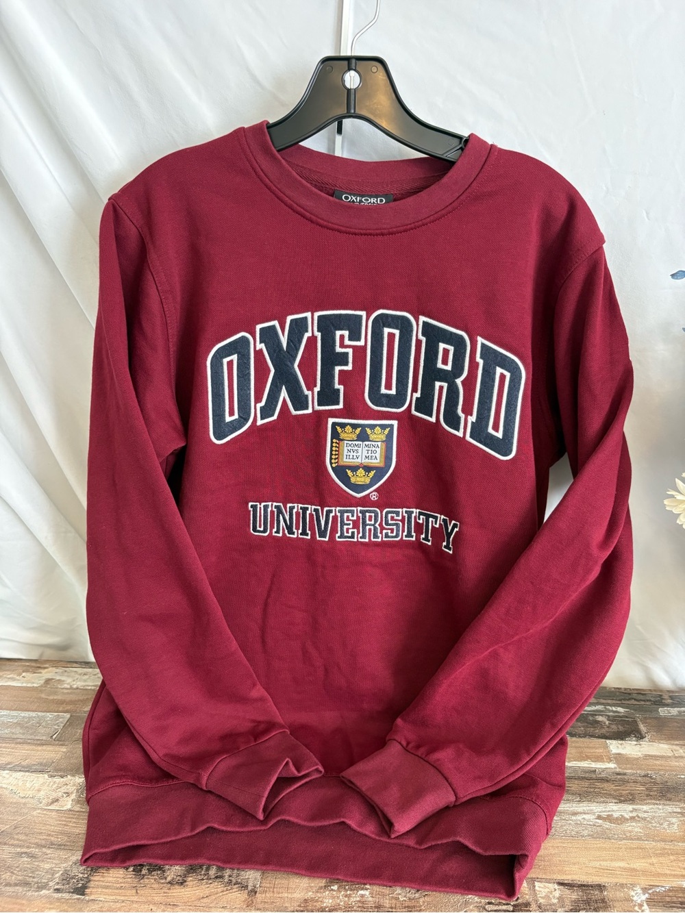 Oxford Maroon University Crewneck Sweatshirt